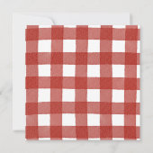 Kleine Pompoen Burgundy Lint Frame Baby Shower (Achterkant)