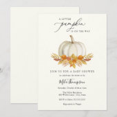 Kleine Pompoen Classic Herfst Baby shower Invitati Kaart (Voorkant / Achterkant)