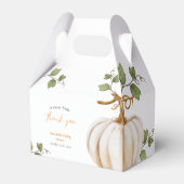 Kleine pompoen Dank u Baby shower Bedankdoosjes (Voorkant Zijde)