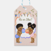 Kleine pompoen dank u geschenk Label donkere pufje Cadeaulabel (Voorkant)