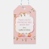 Kleine pompoen Dank u voor uw Label Med Puffs Cadeaulabel (Achterkant)