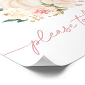 Kleine pompoen die een favorietenbord draait poster (Hoek)