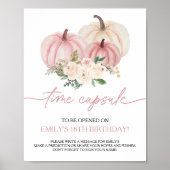 Kleine pompoen die één keer een capsuleteken draai poster (Voorkant)