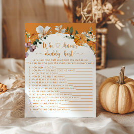 Kleine pompoen die papa het beste spel kent