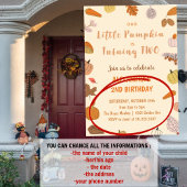 Kleine pompoen die twee Halloween 2e verjaardag dr Kaart