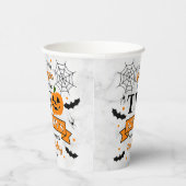 Kleine pompoen die twee Halloween 2e verjaardag dr Papieren Bekers (Rechts)