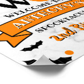 Kleine pompoen die twee Halloween 2e verjaardag dr Poster (Hoek)