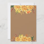 Kleine pompoen dinosaurus herfst verjaardagsfeestj kaart (Achterkant)