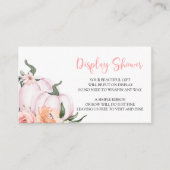 Kleine Pompoen Display Baby shower Behuizing Kaart (Voorkant)