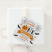 Kleine pompoen draaien 11e verjaardag van een hall bedankjes labels (In situ)