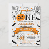 Kleine pompoen draaien 11e verjaardag van een hall kaart (Voorkant)