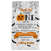 Kleine pompoen draaien 11e verjaardag van een hall klein cadeauzakje (Voorkant)