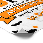 Kleine pompoen draaien 11e verjaardag van een hall poster (Hoek)