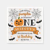 Kleine pompoen draaien 11e verjaardag van een hall servet (Voorkant)
