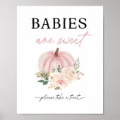 Kleine pompoen draaien een baby's zijn zoet poster (Voorkant)