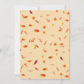 Kleine pompoen draaien een herfst Herfst Birthday Kaart (Achterkant)