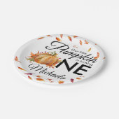 Kleine pompoen draaien een herfst Herfst Birthday Papieren Bordje (Gekanteld)