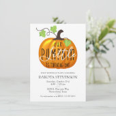 Kleine pompoen draaien een | Partij voor de verjaa Kaart (Staand voorkant)