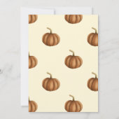 Kleine pompoen draaien één uitnodiging (Achterkant)