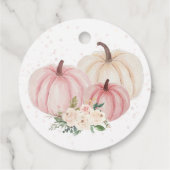 Kleine pompoen draaien een verjaardag Dank u Label (Achterkant)