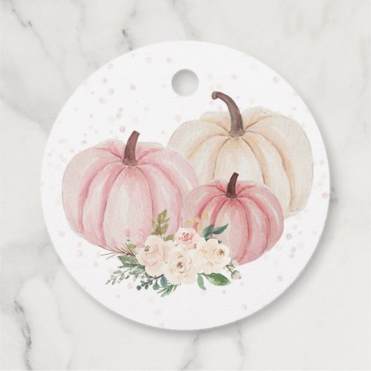 Kleine pompoen draaien een verjaardag Dank u Label (Achterkant)