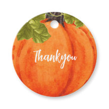 Kleine pompoen draaien een verjaardag Favor Tags