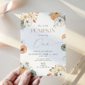 Kleine pompoen, één worden, 1e verjaardag kaart