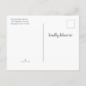 Kleine pompoen eerste verjaardag 1e jongen Herfst Uitnodiging Briefkaart (Achterkant)