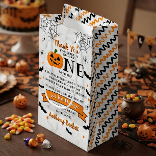 Kleine Pompoen Eerste Verjaardag Halloween 1e Verj Klein Cadeauzakje
