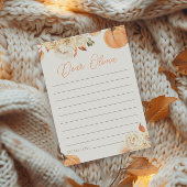 Kleine Pompoen Eerste Verjaardag Tijd Capsule Kaar Kaart