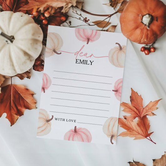 Kleine Pompoen Eerste Verjaardag Tijd Capsule Kaar Kaart