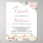 Kleine Pompoen Eerste Verjaardag Tijd Capsule teke Poster (Voorkant)