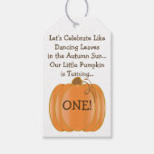 Kleine Pompoen Eerste Verjaardagscadeau Labels Cadeaulabel (Voorkant)