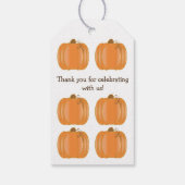 Kleine Pompoen Eerste Verjaardagscadeau Labels Cadeaulabel (Achterkant)