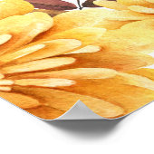 Kleine pompoen en dinosaurusbaby shower welkom poster (Hoek)