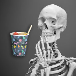 Kleine Pompoen en grappige Geesten Halloween feest Papieren Bekers