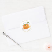 Kleine pompoen Envelope sticker Baby shower (Envelop)