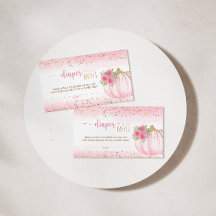 Kleine Pompoen Floral Baby Meisje Luier Raffle Kaa