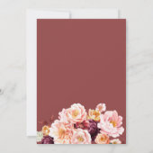 kleine pompoen floral baby shower uitnodiging (Achterkant)