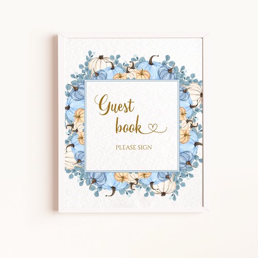 Kleine pompoen gelieve te ondertekenen het Poster 