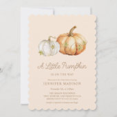 Kleine Pompoen Gender Neutraal Baby shower Kaart (Voorkant)