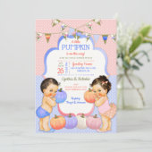 Kleine Pompoen Geslacht Onthullen Licht Brunette Kaart (Staand voorkant)