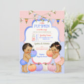 Kleine Pompoen Geslacht Reveal Medium Brunette Kaart (Staand voorkant)