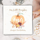 Kleine Pompoen Geslachtsneutrale Herfst 1e Verjaar Servet