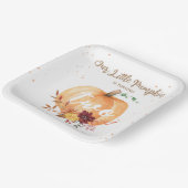 Kleine Pompoen Geslachtsneutrale Herfst 2e Verjaar Papieren Bordje (Gebogen)