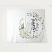 Kleine pompoen groene baby shower achtergrond wandkleed (Voorkant (horizontaal))