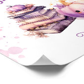 Kleine pompoen Halloween kaarten en geschenken Poster (Hoek)