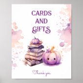 Kleine pompoen Halloween kaarten en geschenken Poster (Voorkant)