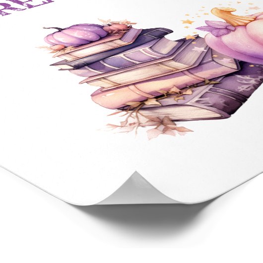 Kleine pompoen Halloween snoepjes en lekkernijen Poster (Hoek)