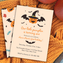 Kleine pompoen Halloween Verjaardag